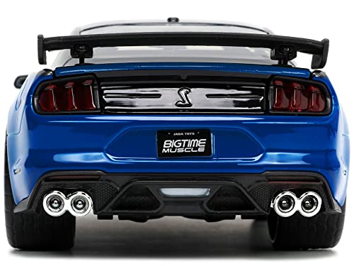Jada Toys Big Time Muscle 1:24 2020 Ford Mustang Shelby Gt500 Blue/Black #TOP6