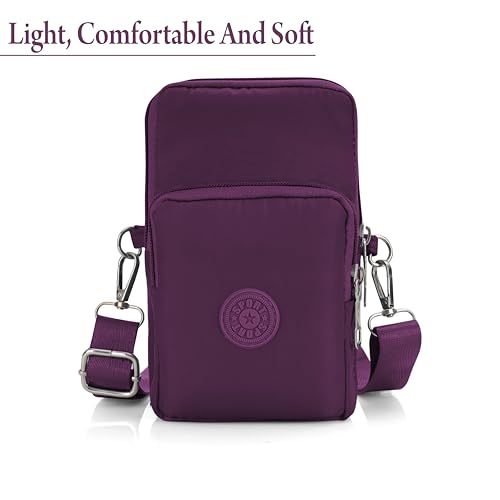 Image of JI Crossbody Phone Bag for Women Mini Wallet Bags with Adjustable Shoulder Strap Wallet Clutch Bag for Girls Zipper Phone Pouch Handbag