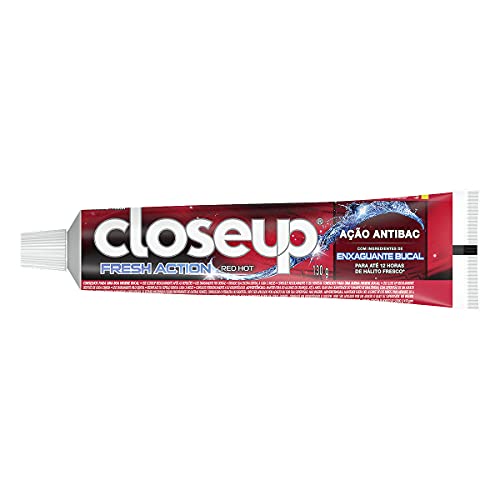 Gel Dental com Flúor Fresh Action Red Hot Closeup Caixa 130G Tamanho Econômico, Close Up