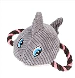 Squeaky Shark Plush Dog Toy, Fun for Indoor Puppies and Senior Pups, Dog Chew Toys for Aggressive Ch