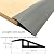 Floor Transition Strip PVC Door Threshold Ramp Doorway Edge Trim Flooring Edging Trim for Laminate Doorway Carpet Tile Floor Edge Threshold from 1/2" to 3/5" (Gray, 6.6Ft)