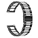 Galaxy Watch 42mm / Active 2 40mm 44mm Bands, TRUMiRR 20mm Solid Stainless Steel Metal Watch Band Quick Release Strap for Samsung Galaxy Watch Active 40mm (SM-R500), Garmin Vivoactive 3, Amazfit Bip