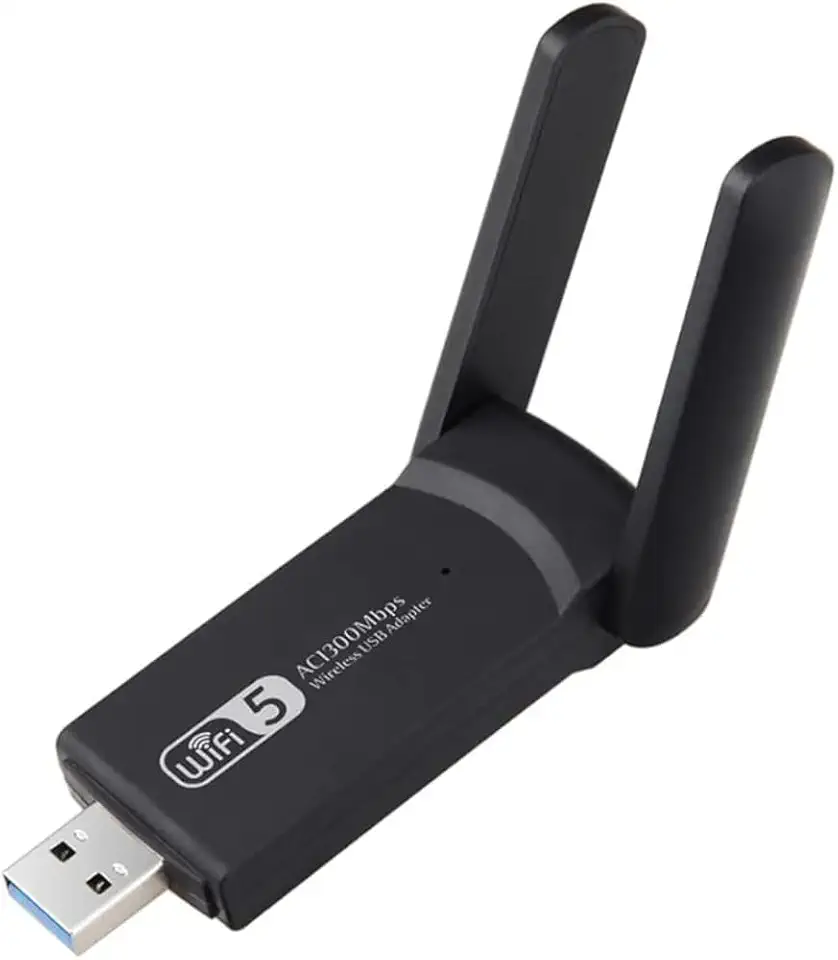 Adaptador WiFi USB 3.0 Dual Band AC1300 – Receptor Wireless Portátil 2.4GHz e 5GHz com MU-MIMO, Alta Velocidade 1300Mbps Duas Antenas