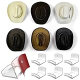 Modern JP Adhesive Hat Hooks for Wall (6-Pack...