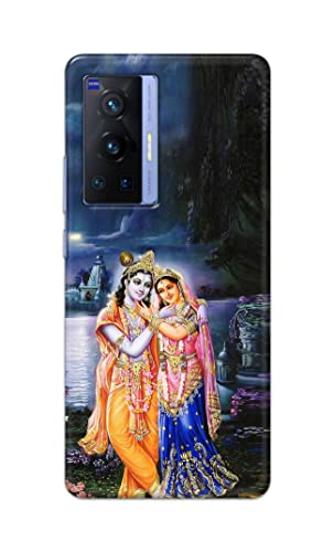 Image of Printed Hard Back Cover Case for Vivo X70 Pro Back Cover (Radha Krishna) -1803