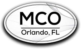 MCO Orlando Florida Airport Code Decal Sticker Home Travel Car Truck Van Bumper Window Laptop Cup Wall - Two 5.5 Inch Decals - MKS0588