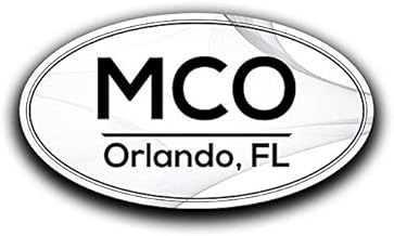 MCO Orlando Florida Airport Code Decal Sticker Home Travel Car Truck Van Bumper Window Laptop Cup Wall - Two 5.5 Inch Decals - MKS0588