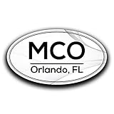 MCO Orlando Florida Airport Code Decal Sticker Home Travel Car Truck Van Bumper Window Laptop Cup Wall - Two 5.5 Inch Decals - MKS0588