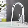 ubeegol Messing Chrom Wasserhahn Bad Armatur 360° Drehbar Waschtischarmatur Waschbeckenarmatur Badarmatur Waschbecken Mischbatterie