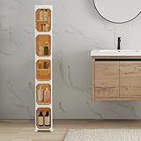 ZNLLQZN Armario de almacenamiento estrecho de 5 niveles, armario de baño,...