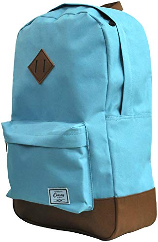 Mochila casual, Poliester, Unissex, Azul claro