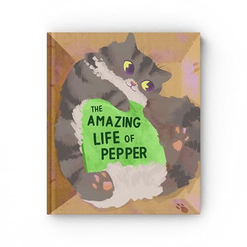 The Life of Your Cat Book - Cat Memorial Gift - Personalized Name Gift for New Cat Owners