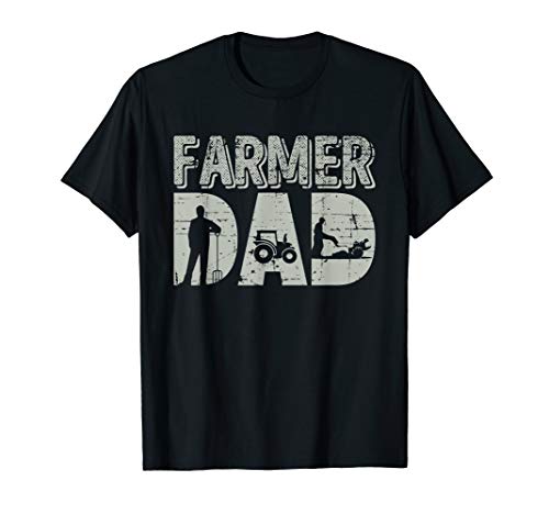 Farmer Dad Shirt Farm Farming Father's Day Gift Tractor