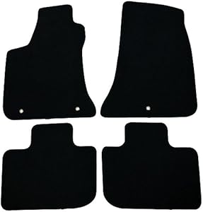 Floor Mats Compatible With 2011-2023 Dodge Charger, 4 PCS Black Nylon Front Carpets Flooring Protection Interior By IKON MOTORSPORTS, 2012 2013 2014 2015 2016