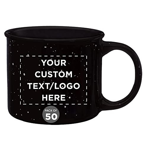 Custom ceramic campfire mugs 13 oz. set of 50