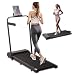 Lishetimig Folding Treadmill Walking Pad, Treadmills with Handle, 3 in 1 Under Desk Treadmill, Running Machine Portable Compact with LED Display, 265LBS Capacity for Home Office