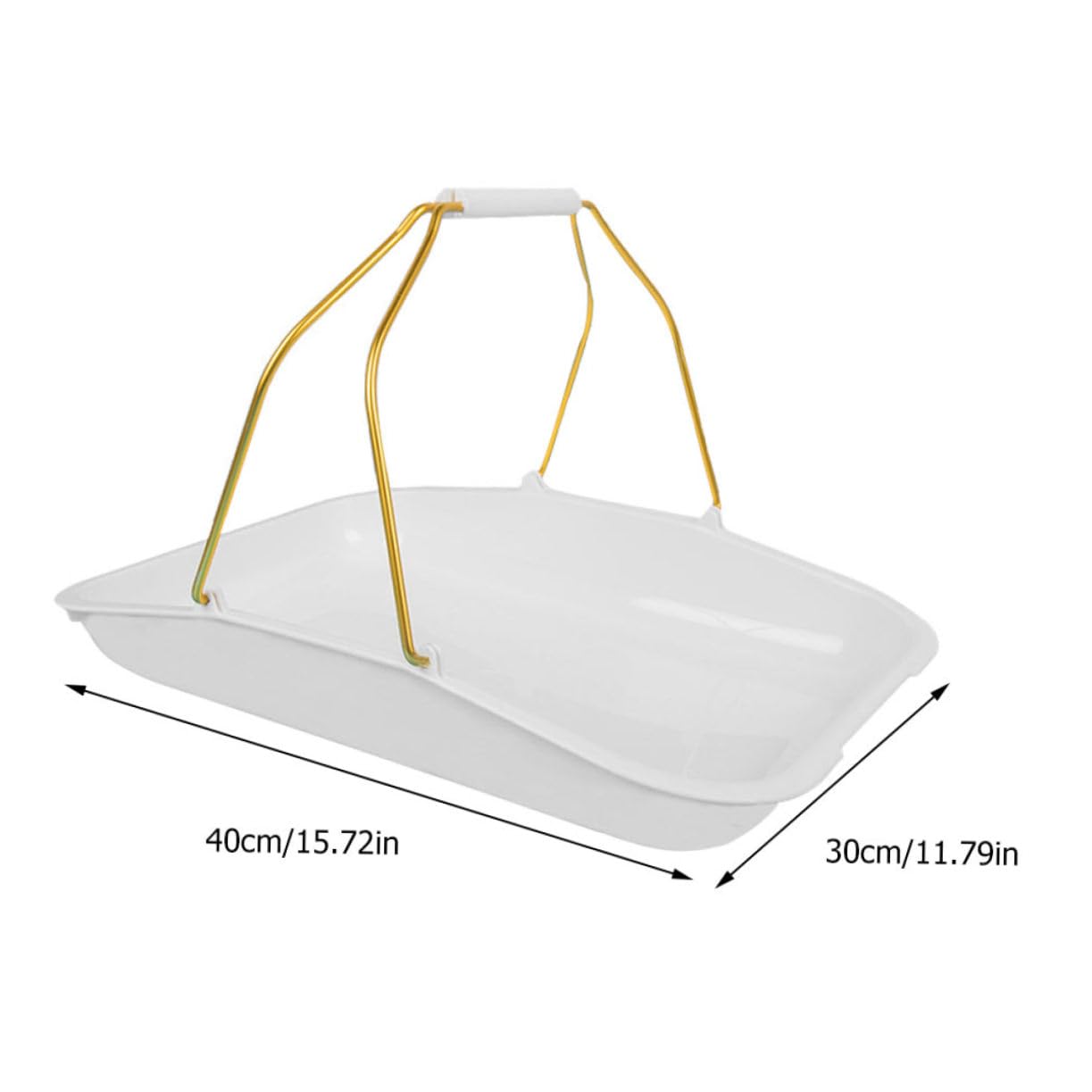 SOLUSTRE Versatile Bread Holder 1pc Bread Tray Handle Plastic Storage Plate for Neat Food Arrangement in Bakeries