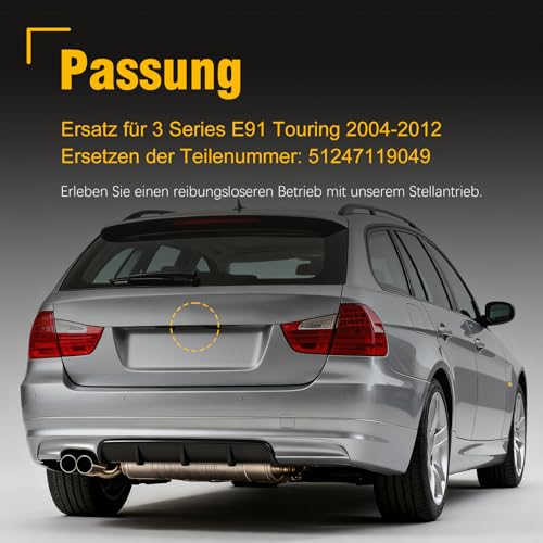 Serrure de coffre haute résistance 51247119049 pour BMW E91 - 5