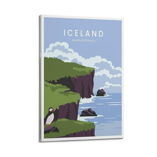 Poster Islande paysage Snaefellsnes decoration chambre pour une ambiance zen et evasion