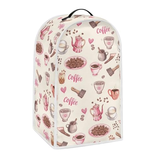 Uorisanigo Coffee Pattern Blender Covers Kitchen Appliance Dust Cover Protection Cover Compatible with Stand Mixer Coffee Maker Juicer Food Processor Home Decor Accessories
