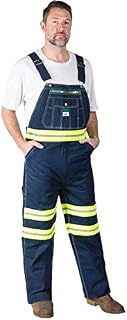 Walls Men's Liberty Hi-Vis Bib Overall, HI-VIS Yellow, 42/32