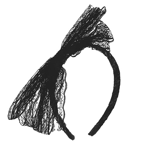 KESYOO 復古大蝴蝶結ヘアバンド 軽量ファブリック製 パーティー コスチュ