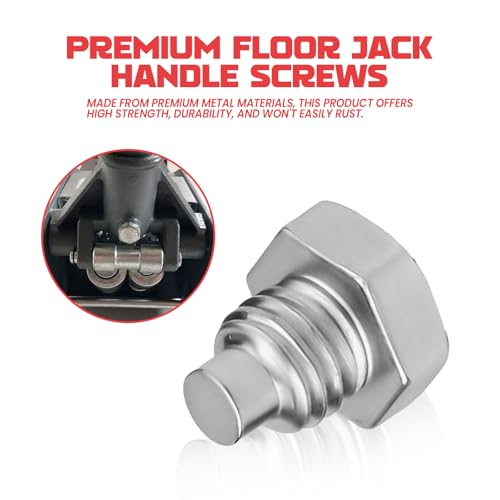 2PCS Car Jack Handle Bolts - 3 Ton 4 Ton Horizontal Floor Jacks Fixed Screws Replacement Parts for Hydraulic Top Handle, Automotive Floor Jack Accessories