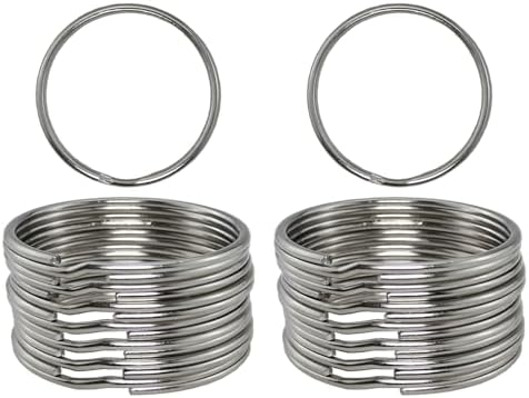 Amazon.com: Bxian 15PCS 2 Inch Silver Open Metal Key Rings Powerful Key ...