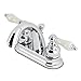 Kingston Brass KB5611PL Restoration 4-Inch Centerset Lavatory Faucet, Polished Chrome