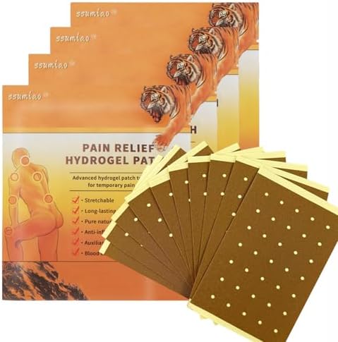 ssumiao 40pcs Pain Relief Patches, All Natural Tiger Heat Patches Ultra Strength, Neck, Shoulder, Joint &Knee Pain Relief,Heat Patches for Pain Relief，Lower Back Pain Relief with Long-Lasting Heat — view 2