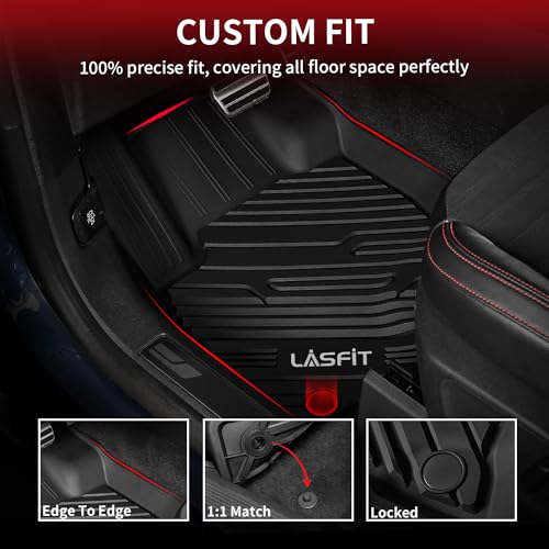 Image of LASFIT Floor Mats for Ford Bronco Sport 2021-2025 2026 with a Carpet Floor