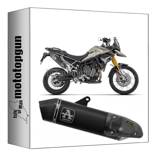 Arrow pot echappement approuve veloce aluminium noir Tiger 900 2020-2023