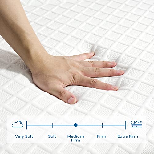 Inofia Trifold Mattress 6 Inch, Full Folding Memory Foam Mattress With No-Fiberglass Knitted Removable Cover, Portable Foldable Floor Mattres In A Box For Traveling, Camping, Guest Bed #TOP4