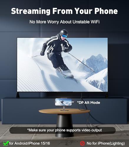 UANTIN USB C à HDMI 2.1 Câble 8K@60Hz, 4K@144Hz/120Hz 48Gbps, HDCP2.3, Dynamique HDR, Type C à HDMI Cordon tressé [Thunderbolt 3/4/5 Compatible] pour iPhone 16, MacBook Pro/Air, Dell, HP, Surface, 6FT