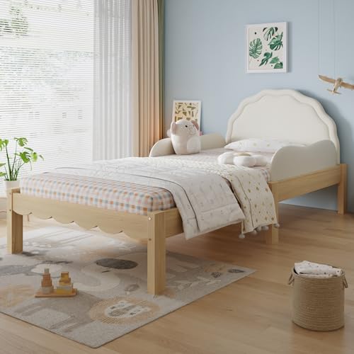 Cama de 90x200 cm con protección lateral para evitar caídas infantiles 6
