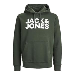 JACK & JONES Herren Jjecorp Logo Sweat Hood Noos Kapuzenpullover