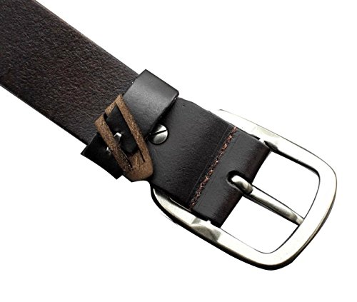 Pin Buckle Mens Rocker Punk Biker Metal Sequin Real Leather Belt Waistband Gift4