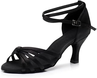 Women's Jazz Shoes Trainers Lace Up Cushion Breathable Ladies Split Sole Walking Dance Sports Shoes