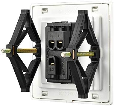 10 Pieces Wall Electrical Box Repair Kit, 86mm Standard Switch and Socket Cassette Repairer, Reinforced Support Rod for Damaged Wall Mount Junction Box Restoration