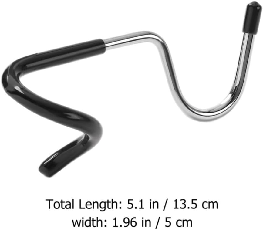 VANZACK 3pcs Tent Lamp Hooks with Rubber Sleeve Steel Spiral Hook