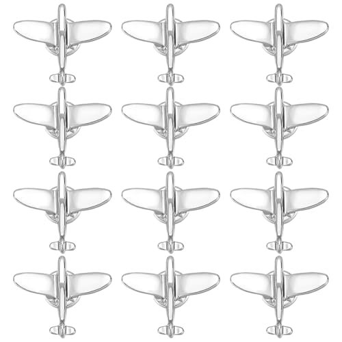 Broche avion lot de 12 petits cadeaux pour amateurs d'aviation et sacs