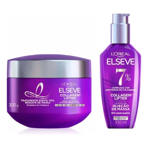 Kit L'Oréal Paris Elseve Collagen Lifter - Leave-in + Máscara de Tratamento