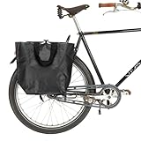 BIKE ZAC 2.0 ［ブラック］ 自転車用ショッピングバッグ パニアバッグ エコバッグ リアキャリア 防水 折りたたみ 大容量