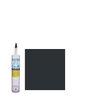 Color Fast Caulk Matched to Custom Building Products Charcoal Unsanded