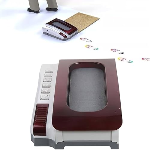 Nettoyeur de semelles, entièrement automatique, cireuse à induction rechargeable, nettoyeur de chaussures sans eau, aspiration 1000 PA, essuyage rapide en 5 secondes, for la maison et le bureau(Red)