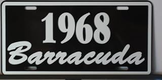1968 68 Barracuda Metal License 6x12 Tag Fits Plymouth 360 440 Slant 6 Hot Rod Muscle Car Custom Classic Garage Bar Man Cave Office Novelty Wall Art Sign Gift