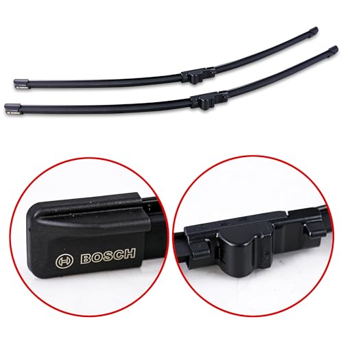 Image of BOSCH 3397118942 Aerotwin Original Equipment Replacement Wiper Blade - 26 inch /26 inch (Set of 2) Side Lock 19mm | Driver and Passenger Side Original Equipment Replacement Blades