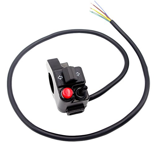 Royitay 7/8" 22Mm Aluminum Alloy Multi-Function Motorcycle Offroad Handlebar Mount Horn Beam Winker Turn Single Push Button Switch Control #TOP7
