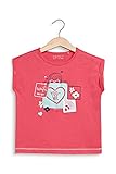  Esprit Kids Mädchen RQ1017301 SS T-Shirt, Rosa (Dark Pink 326), 104/110 (Herstellergröße: 104+)