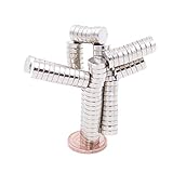 HOCHWERTIGES MATERIAL: Die 3-fache Beschichtung der Supermagnete mit Nickel-Kupfer-Nickel garantiert eine ansprechende Oberfläche für eine hohe Belastbarkeit. Die Minimagnete sind unglaubliche Kraftpakete, ob am Whiteboard, der Pinnwand oder einem Fotoseil.